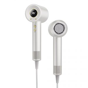 White M2 high speed hair dryer with digital display and plasma technology