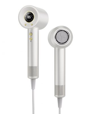 White M2 high speed hair dryer with digital display and plasma technology