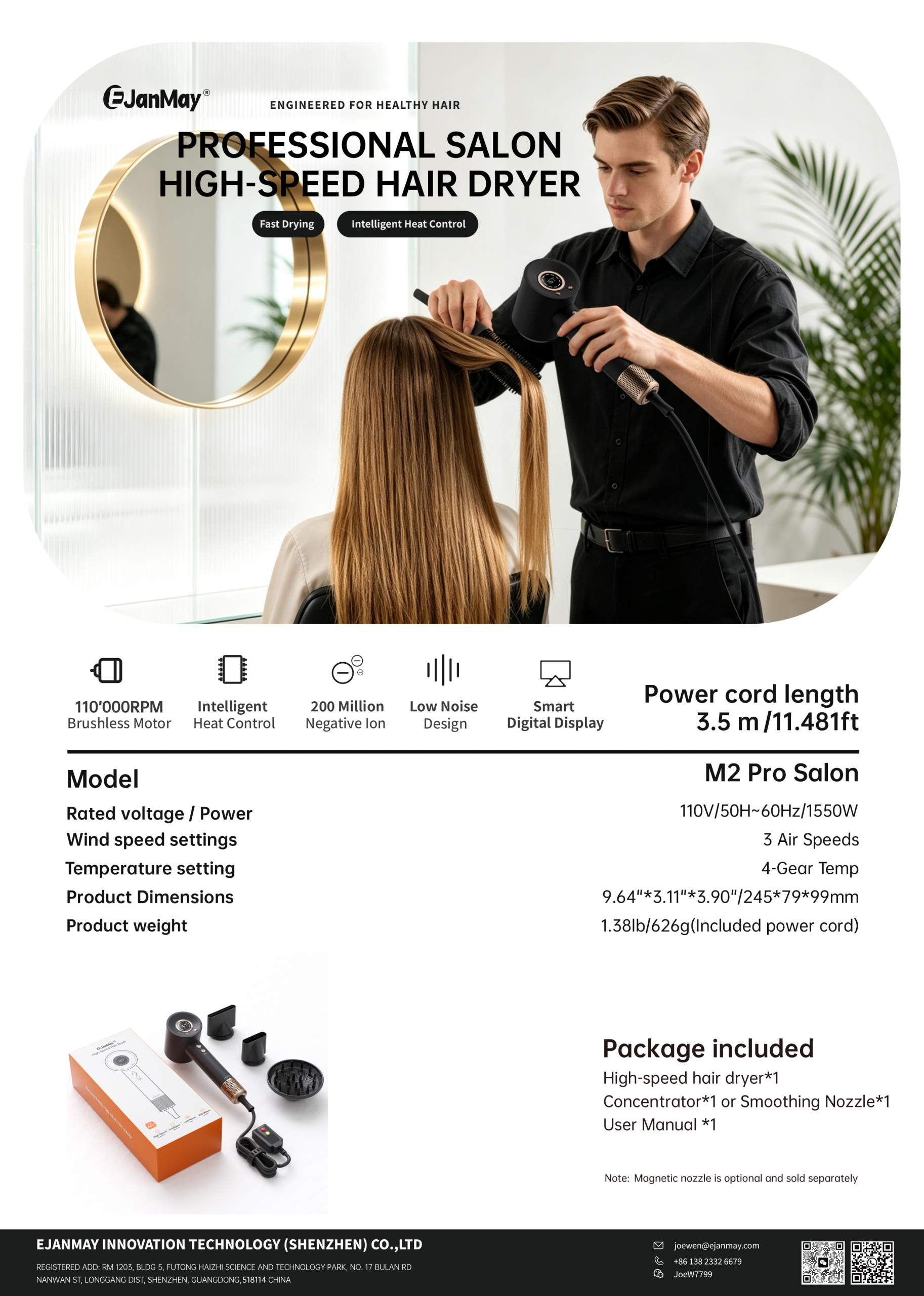M2-Pro-Salon Parameters